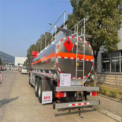 三亞二手東風(fēng)天龍前四后八27噸鋁合金油罐車價格分析